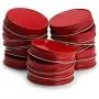 Mason Jar Lids, by Kook, Regular Mouth, Continuous Thread, Set of 16, Red Mason Jar Lids, by Kook, Regular Mouth, Continuous Thread, Set of 16, Red