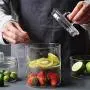 Bolses en Verre Empilables Résistantes à la Chaleur, Transparentes, Salade, Dessert, Boîte à Fruits avec Couvercle, Pot à Graines, Vaisselle Innovante Bolses en Verre Empilables Résistantes à la Chaleur, Transparentes, Salade, Dessert, Boîte à Fruits avec Couvercle, Pot à Graines, Vaisselle Innovante