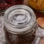 XSWZAQ Glass bottle sealed canister storage jar honey lemon enzyme milk powder canned sugar bottle new product (Size : 1500ml) XSWZAQ Glass bottle sealed canister storage jar honey lemon enzyme milk powder canned sugar bottle new product (Size : 1500ml)