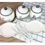 Mini Spice Jars Creative simple ceramic seasoning jar home kitchen supplies