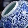 Ceramic Vase LJIANW Peony Porcelain Tea Tin/Tea Storage/Tea Caddy/Tea Canister/Helmet-Shaped Temple Display Jar, 4 Sizes (Color : Blue, Size : 20x19.5cm) Ceramic Vase LJIANW Peony Porcelain Tea Tin/Tea Storage/Tea Caddy/Tea Canister/Helmet-Shaped Temple Display Jar, 4 Sizes (Color : Blue, Size : 20x19.5cm)