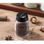 Mini Spice Jars Kitchen household with cover glass seasoning box