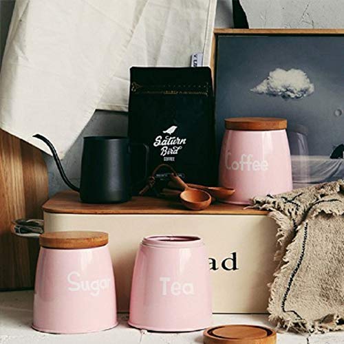 | Storage Bottles & Jars | 3Pcs/Set Storage Tank Quality Beautiful Steel Househould Kitchen Utensils Multifunction Tea Coffee Sugar Square Box Case Pink | by HUDITOOLS | 1 PCs