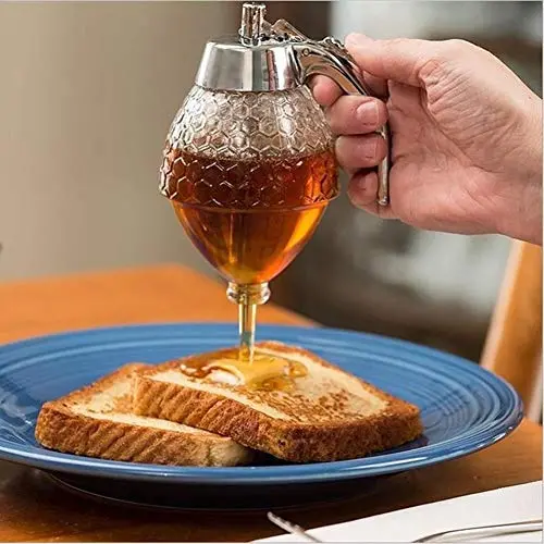 Bouteilles et Pots de Rangement | Récipient Portable pour Miel, Jarre de Distribution, Conteneur, Tasse, Support de Cuisine pour Jus, Sirop, Drip de Ruche | Acrylique | 200ml | 14.58cm | par HUDITOOLS | 1 Pièce Bouteilles et Pots de Rangement | Récipient Portable pour Miel, Jarre de Distribution, Conteneur, Tasse, Support de Cuisine pour Jus, Sirop, Drip de Ruche | Acrylique | 200ml | 14.58cm | par HUDITOOLS | 1 Pièce