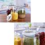 Glass Sealed Jars, Kitchen Household Cereal Containers, Storage Spices/Oatmeal/Beans/Rice