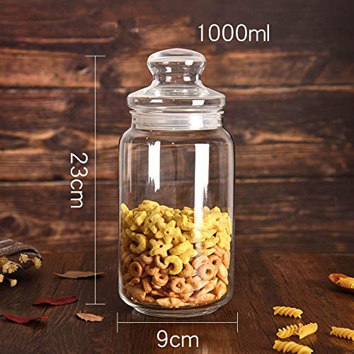 Yl Ly Glass Storage Jars Sealed Cans Glass Jar Transparent Jar With Lid Household Kitchen Food Cereal Storage Box Storage Tank 1Yl Lyml