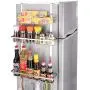 Hochwertige Edelstahl Regale, Multifunktionale Aufbewahrungsboxen für Gewürze, Küchenaufbewahrungsboxen, Kühlschrank Organizer, Regalbefestigung, Küchenrollehalter – Zt Kabinett