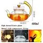 MAI&BAO Glas Teekanne mit Sieb, Deckel, Filter, Hitzebeständig, 600ml, Grün, Jasmin, für Tee, Kaffee, Milch, Wohnzimmer