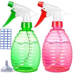 Spray Bottles for Cleaning Solutions- 16 oz Plastic Empty Spray Bottle for Hair - BPA Free Material - Spray Bottle for Gardening - Multi Purpose Use Durable(2 PCS)