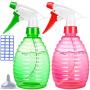 Spray Bottles for Cleaning Solutions- 16 oz Plastic Empty Spray Bottle for Hair - BPA Free Material - Spray Bottle for Gardening - Multi Purpose Use Durable(2 PCS)