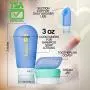 KAIROS-GO Ultimate 6-Piece Refillable Hand Sanitizer Bottles Travel Toiletry Bottles Set –4x 3oz Leakproof & TSA-Approved Silicone Portable Toothbrush Holder & Cream/Pills Jar Camping Hiking KAIROS-GO Ultimate 6-Piece Refillable Hand Sanitizer Bottles Travel Toiletry Bottles Set –4x 3oz Leakproof & TSA-Approved Silicone Portable Toothbrush Holder & Cream/Pills Jar Camping Hiking