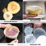 Silicone Stretch Lids, Silicone Food Covers 6 Pack, BPA Free, Kitchen Silicone Bowl Food Cover Silicone lids Fit Various Shape of Containers, Dishes, Bowls,Jars, Safe in Dishwasher/Microwave/Freezer