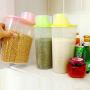 1PC Transparent Plastic Sealed Fresh-keeping Food Storage Container Storage Jar