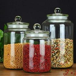 Glass Sealed Jars,kitchen Household Grain Containers, Storage Spices/Oatmeal/Kimchi/Rice