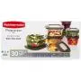 Rubbermaid 071691490951 Premier Food Storage Containers, 30-Piece Set, Gray, Transparent Rubbermaid 071691490951 Premier Food Storage Containers, 30-Piece Set, Gray, Transparent