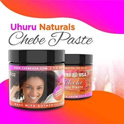 Uhuru Naturals Chebe Paste – 100% Natural - Made with Cow Fat (Tallow) - Organic Hair Blooming Treatment Formula - Promotes Keratin Development For Teens Men & Women (4 Ounce)