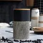 Creative Ceramic Coffee Bean Jar Handmade Storage Bottle Sealed Coffee Bottle Kitchen Jar Sugar Dried Fruit Cereal Storage Tank,D
