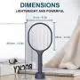 VANELC Bug Zapper, Mosquito Killer, USB Rechargeable Electric Fly Swatter Racket Zap for Home, Outdoor, Pest Insects Control, Safe to Touch with 3-Layer Safety Mesh(1 Pack) VANELC Bug Zapper, Mosquito Killer, USB Rechargeable Electric Fly Swatter Racket Zap for Home, Outdoor, Pest Insects Control, Safe to Touch with 3-Layer Safety Mesh(1 Pack)