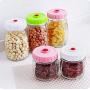 Vacuum Sealed Jar Transparent Glass Jar With Lid Snacks Candy Food Storage Bottle,S
