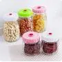 Vakuumverpackte Glasbehälter mit Deckel, durchsichtige Behälter zur Aufbewahrung von Snacks, Süßigkeiten, Lebensmitteln, Flaschen.