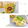 Ceramics Sunflower Hand Painted Painting Sugar Salt Pepper Storage Jar with Lid And Spoon