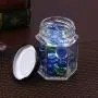 Vosarea Simply Store Glasse Hexagon Lebensmittelbehälter Set Transparente Glas Stopfbereite Gläser Honig Lebensmittel Getreide Behälter (10 Stück 85ml)