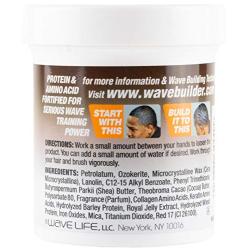 WaveBuilder Cocoa & Shea Pomade | Super Smooth & Rich Formula Promotes Healthy Hair Waves, 3 Oz