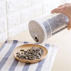 Kitchen Food Storage Jar Airtight Food Storage Kitchen Glass Jar Moisture-Proof Home Multi-Purpose Jam Bottle Cruet Noodle Box Plastic Storage Box (Color : Khaki)