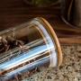 Glass Sealed Jars, Moisture-Proof Kitchen Food Containers, Storage Of Spices/Pasta/Oatmeal/Coffee Beans