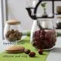Creative Mason Jar Spices Borosilica Glass Jars With Lid Sealed Kitchen Storage Bottle Coffee Sugar Bulk Container Candy Cans Large Glass Storage Containers With Lids