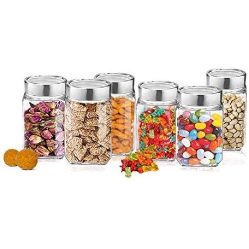 Cube Jar 310ml 6 Pcs (310ml, white)