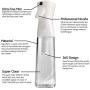 AquaMyst Continuous Spray Mist Water Bottle - Ultra Fine Pressurized Mister for Hair, Crafts, Painting, Plants - Single 300ml / 10.14 Ounce Bottle