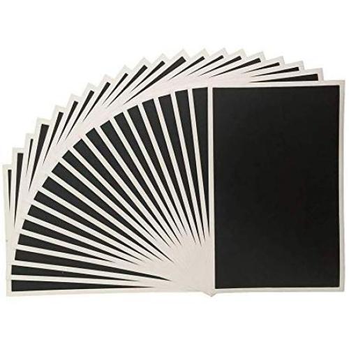 DIY Extra Large 20 Chalkboard Labels For Big Bins Boxes Jars Containers 4.9&quotx7.9" Erasable & Reusable Rectangle Stickers Chalk Lettering Art Gift