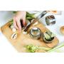 Stainless Steel Magnetic Spice Jars - Bonus Measuring Spoon Set - Airtight Kitchen Storage Containers - Stack on Fridge to Save Counter & Cupboard Space (Set of 24 PCS - Gray)