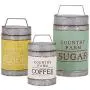 Imax 88665-3 Dairy Barn Decorative Lidded Containers-Set of Three