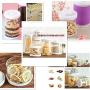 Airtight Storage Jar,One-button press design Glass Preserving Jars with a round push-button switch and leak Proof Rubber Gasket for Storing Serving snacks,Tea,Coffee,whole grains,milk powder One piece