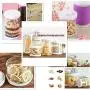 Dichtungsglasbehälter mit Ein-/Aus-Knopf, Dichtungsgummi, für Snacks, Tee, Kaffee, Getreide, Milchpulver – Ein-Knopf-Design, luftdicht, ideal zum Aufbewahren
