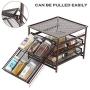 3 Tier Spice Storage Organizer for Pantry Kitchen Cabinet Countertop Holds 18 Jars with Drawers