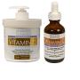 Advanced Clinicals Vitamin C Skin Care set for face and body. Spa Size 16oz Vitamin C cream and Vitamin C face serum for dark spots, age spots, uneven skin tone in as little as 4 weeks!