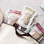 Walmeck Mehrweg-Lebensmittelbehälter, Gläser-Form Zip-Lock-Lebensmittelbehälter für Kekse Snacks