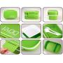 Plastic Lunch Box Food Container Sandwich Storage Box Double Layer Bento Box Set