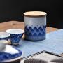 Mini Ceramic Tea Storage Containers Tea Tins Coffee Tins Food Storage Container for Tea, Coffee, Candy, Chocolate, Sugar, Spices (2)