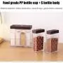 GrayGraygood Clear Seasoning Rack Spice Pots 6pcs Transparent Seasoning Storage Box 2 Way Open Condiment Jar Storage Container with Tray GrayGraygood Clear Seasoning Rack Spice Pots 6pcs Transparent Seasoning Storage Box 2 Way Open Condiment Jar Storage Container with Tray