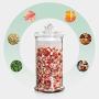 Glass Sealed Jars, Kitchen Household Cereal Containers, Storage Spices/Oatmeal/Beans/Rice