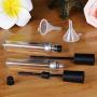 Aoshang 3Pc 8ml Empty Mascara Tube with Wand Eyelash Cream Container Bottle with Rubber Inserts ，Transfer Pipettes and Funnels Set for Castor Oil or DIY Cosmetics