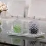 ComSaf Glass Candy Dish with Lid Decorative Candy Bowl, Crystal Covered Storage Jar, Set of 2(Diameter:3.7 Inch) ComSaf Glass Candy Dish with Lid Decorative Candy Bowl, Crystal Covered Storage Jar, Set of 2(Diameter:3.7 Inch)