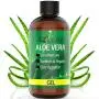 Aloe Vera Gel - Organic Aloe Vera Gel Cold Pressed - Organic Aloe for Healthy Skin, Hair & After Sun Relief - Made from Aloe Vera Juice Straight from the Plant [8oz Size]