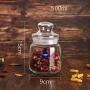 Yl Ly Glass Storage Jars Sealed Cans Glass Jar Transparent Jar With Lid Household Kitchen Food Cereal Storage Box Storage Tank 500Ml
