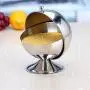 Stainless Steel Kitchen Spherical Sugar Bowl Seasoning Bottle Spice Tank Can Flip