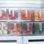 WskLinft Storage Box, Transparent Fridge Fresh Storage Box Crisper Refrigerator Sealed Food Container Transparent